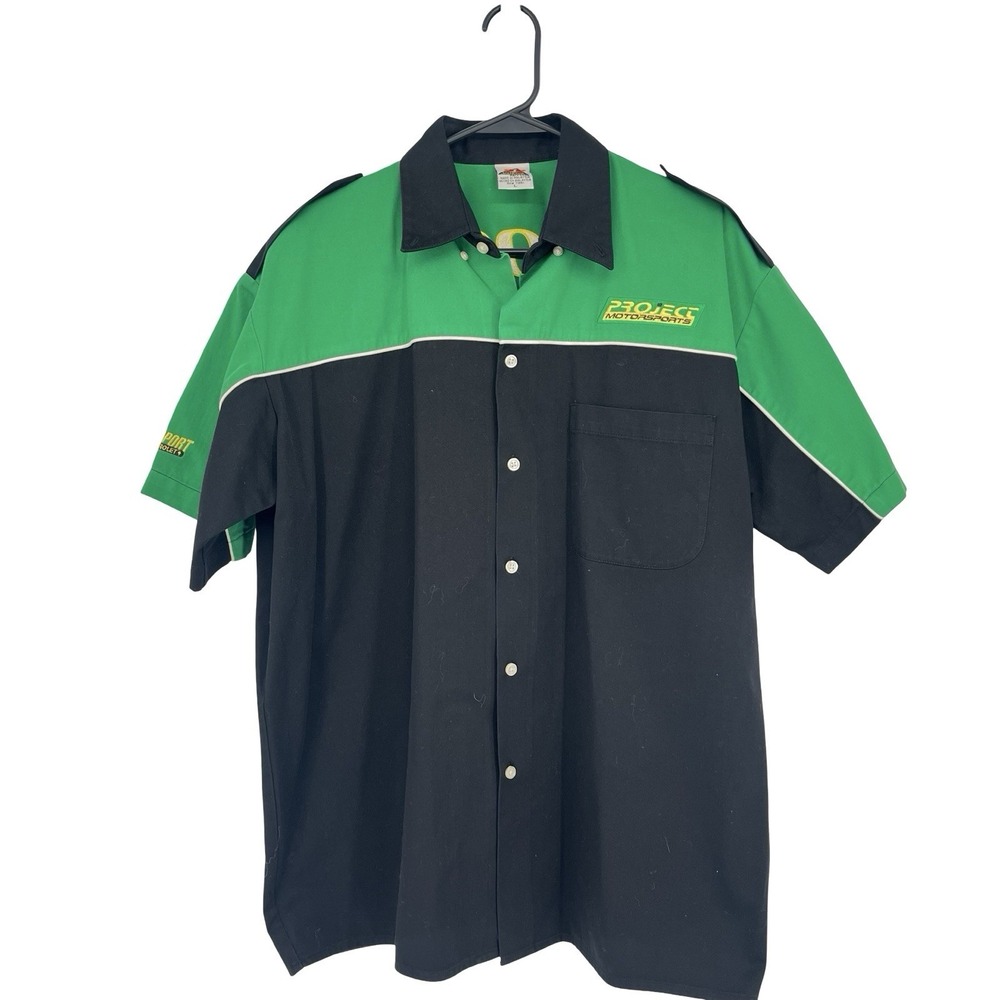 Vintage Project Motorsports Racing Shirt Large Chevrolet Mechanic Shirt Y2K 06